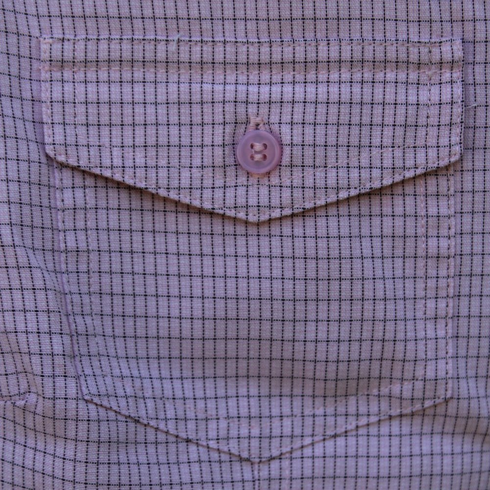 Croft & Barrow Pink Black Button Down Top Sz S - Picture 5 of 7